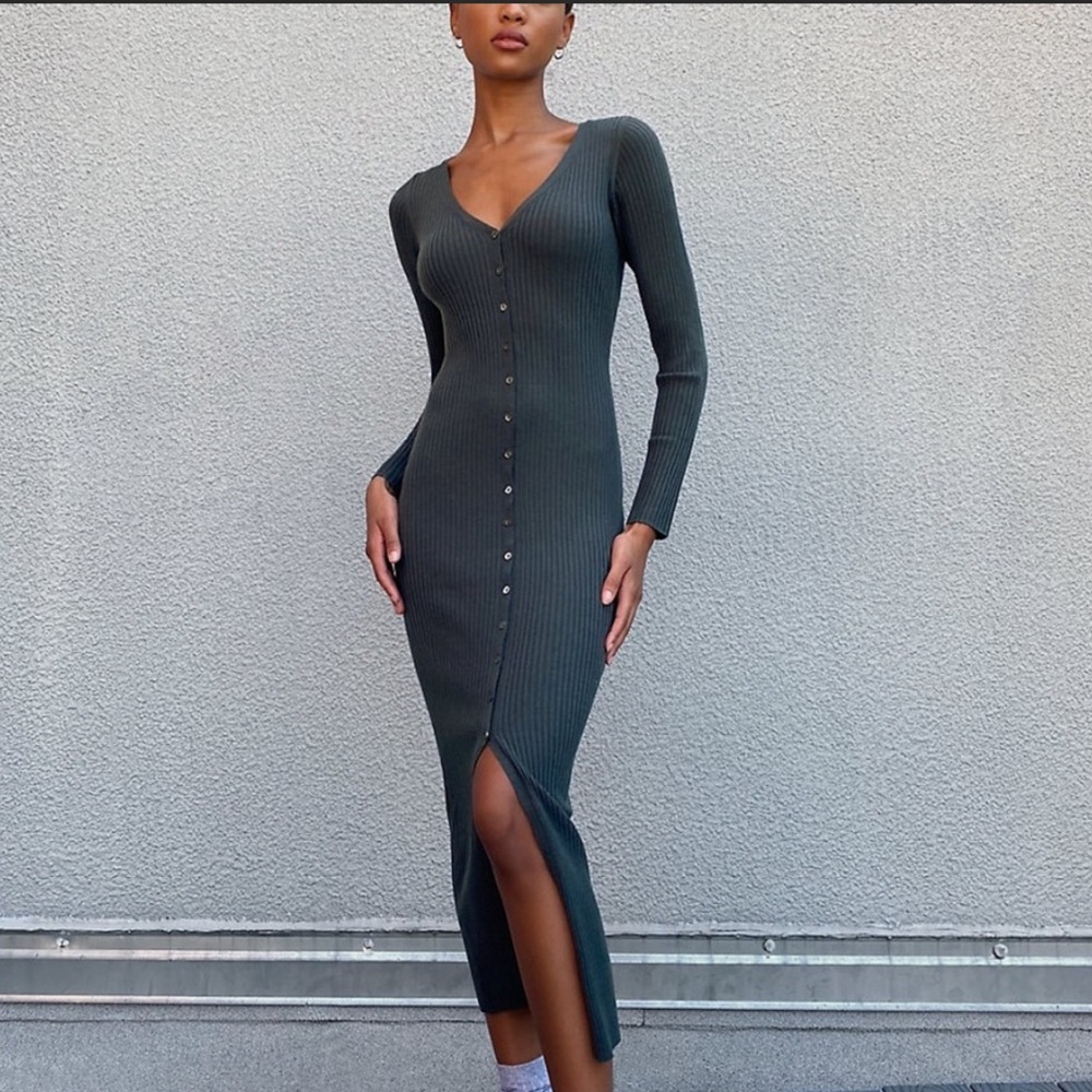 [LAST CHANCE] Artizia The Group by Babaton Avalon Dress - heather oatmeal